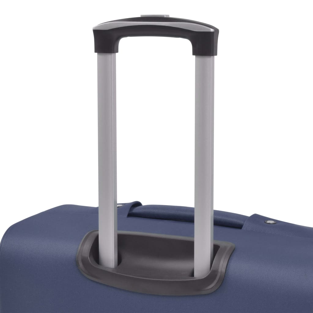 3-tlg. Weichgepäck Trolley-Set Marineblau - Premium Reisekoffer - Just €205.78! Shop now at homesales4u