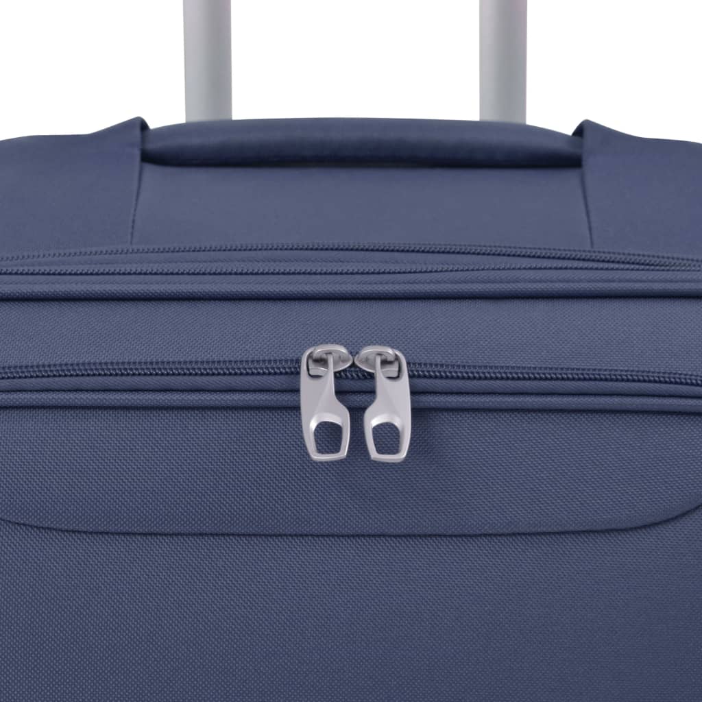 3-tlg. Weichgepäck Trolley-Set Marineblau - Premium Reisekoffer - Just €205.78! Shop now at homesales4u