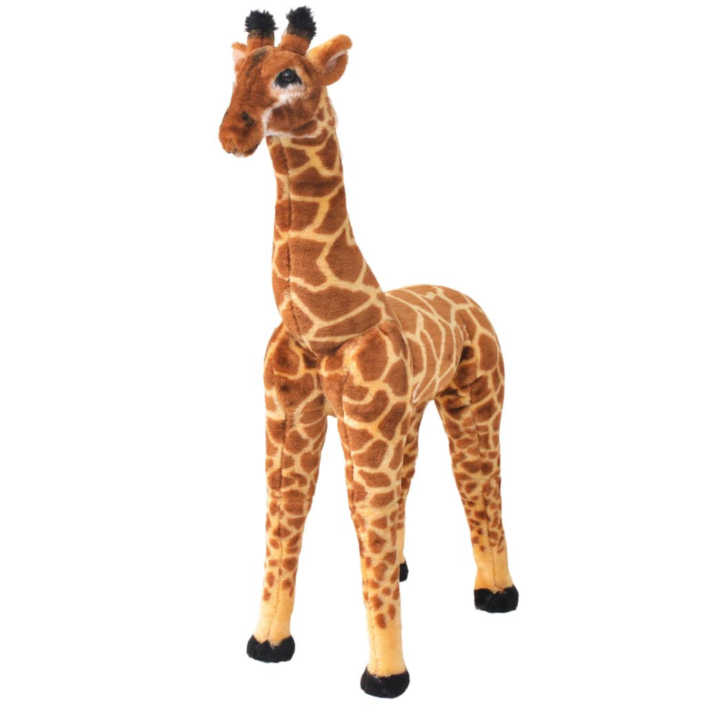 Plüschtier Giraffe Stehend Plüsch Braun und Gelb XXL - Premium Stofftiere - Just €99.49! Shop now at homesales4u