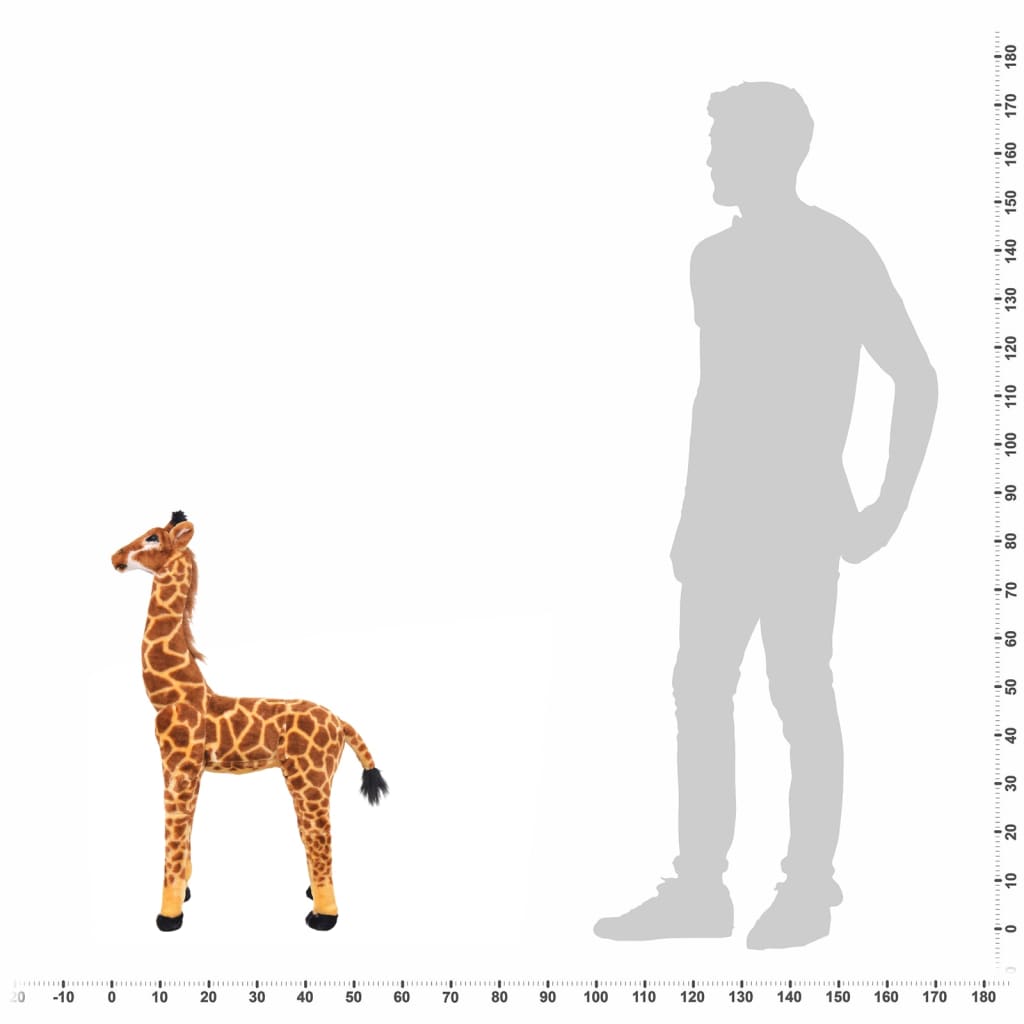 Plüschtier Giraffe Stehend Plüsch Braun und Gelb XXL - Premium Stofftiere - Just €99.49! Shop now at homesales4u