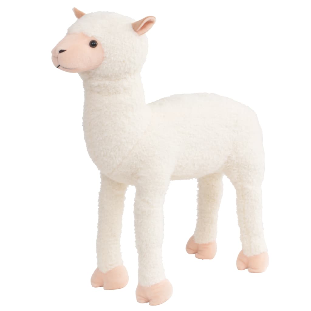 Plüschtier Alpaka Stehend Plüsch Weiß XXL - Premium Stofftiere - Just €96.78! Shop now at homesales4u