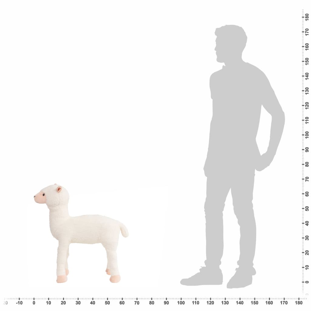 Plüschtier Alpaka Stehend Plüsch Weiß XXL - Premium Stofftiere - Just €96.78! Shop now at homesales4u