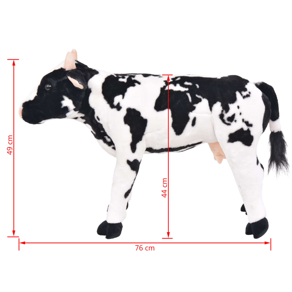 Plüschtier Kuh Stehend Plüsch Schwarz und Weiß XXL - Premium Stofftiere - Just €125.81! Shop now at homesales4u