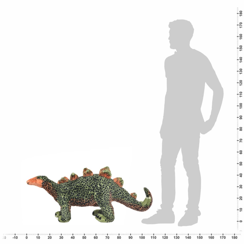 Plüschtier Stegosaurus Stehend Plüsch Grün und Orange XXL - Premium Stofftiere - Just €105.36! Shop now at homesales4u