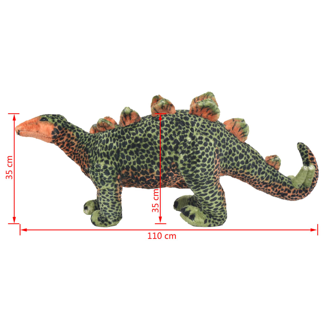 Plüschtier Stegosaurus Stehend Plüsch Grün und Orange XXL - Premium Stofftiere - Just €105.36! Shop now at homesales4u