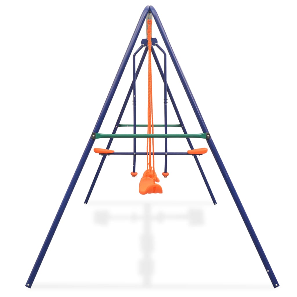 Schaukelset mit 4 Sitzen Orange - Premium Schaukeln & Spieltürme - Just €214.93! Shop now at homesales4u