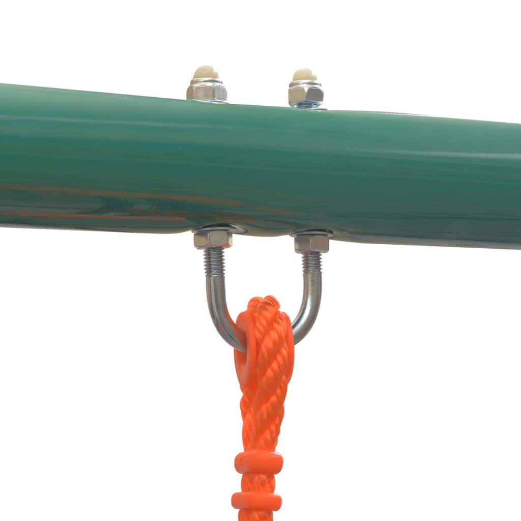 Schaukelset mit Rutsche und 3 Sitzen Orange - Premium Schaukeln & Spieltürme - Just €346.63! Shop now at homesales4u