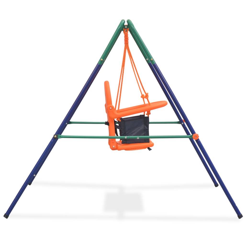 Kleinkinder-Schaukelset mit Sicherheitsgeschirr Orange - Premium Schaukeln & Spieltürme - Just €119.81! Shop now at homesales4u