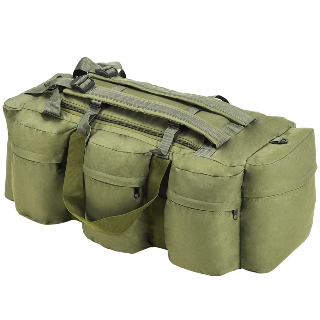 3-in-1 Seesack Armee-Stil 90 L Olivgrün - Premium Seesäcke - Just €57.07! Shop now at homesales4u