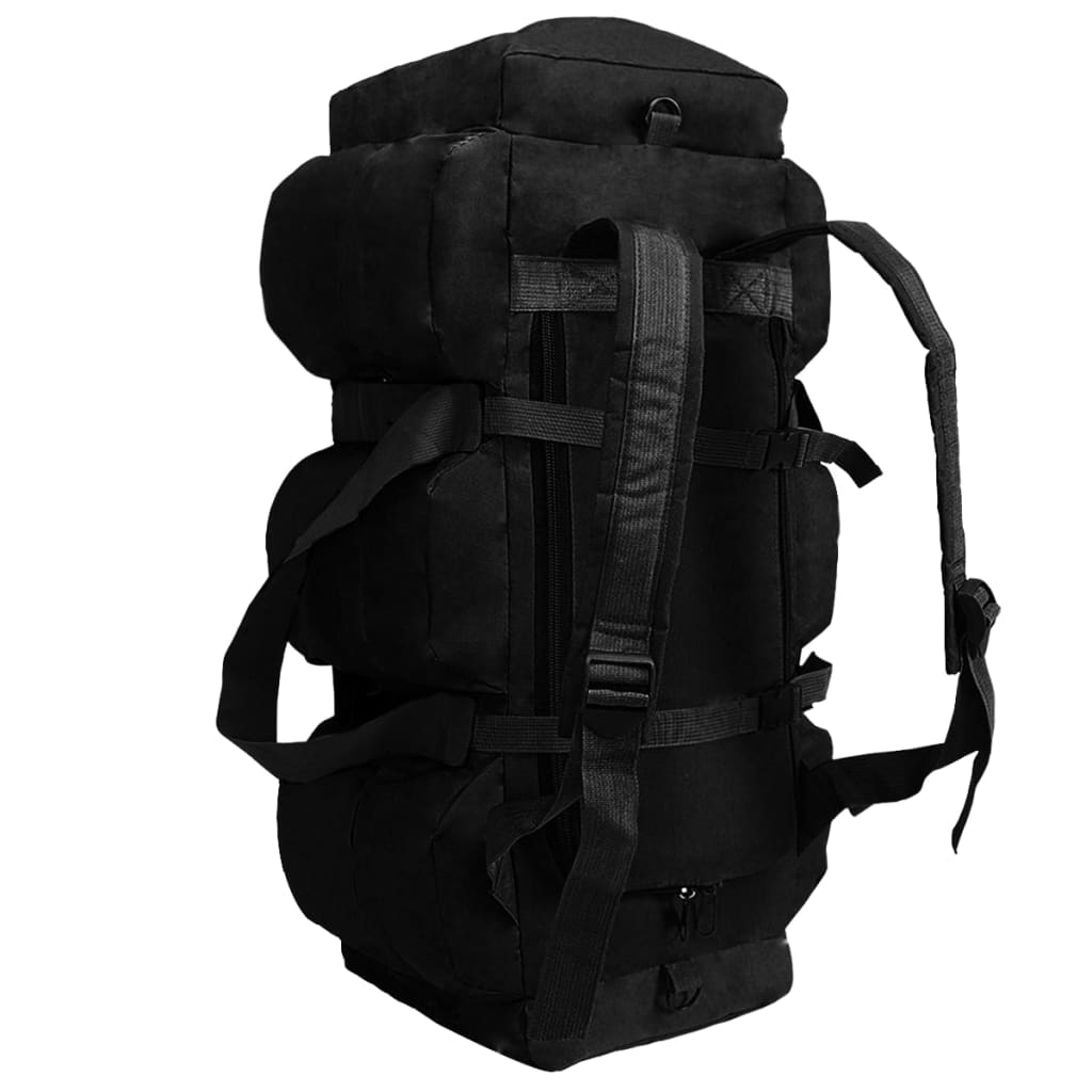 3-in-1 Seesack Armee-Stil 90 L Schwarz - Premium Seesäcke - Just €56.38! Shop now at homesales4u