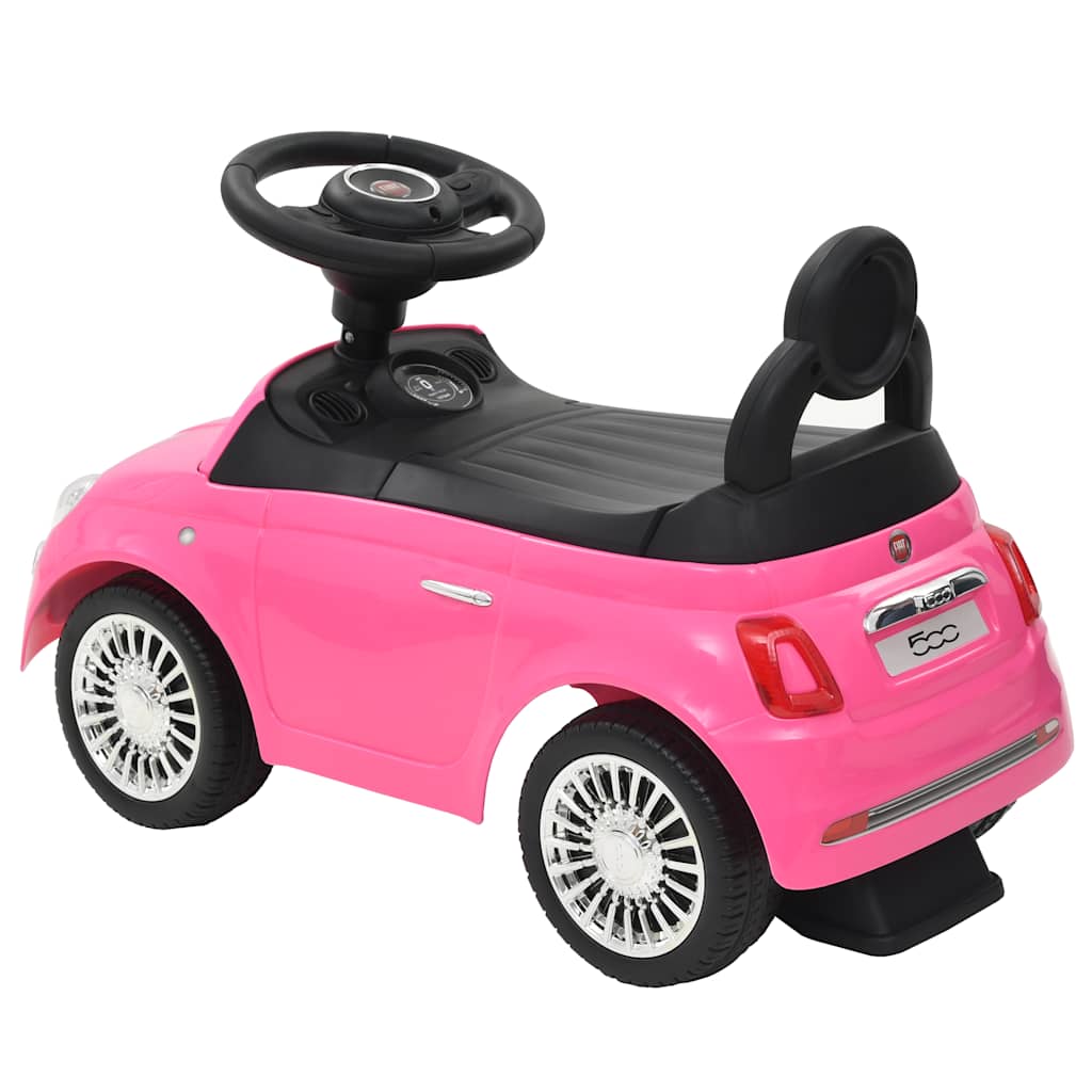 Kinder-Aufsitzauto Fiat 500 Rosa - Premium Lauflernwagen & Rutsch- & Tretfahrzeuge - Just €76.78! Shop now at homesales4u