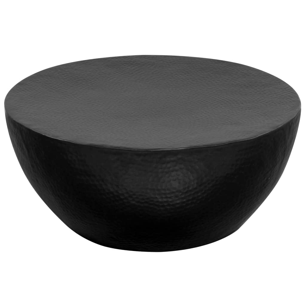 Couchtisch aus Gehämmertem Aluminium 70 x 30 cm Schwarz - Premium Couchtische - Just €251.75! Shop now at homesales4u