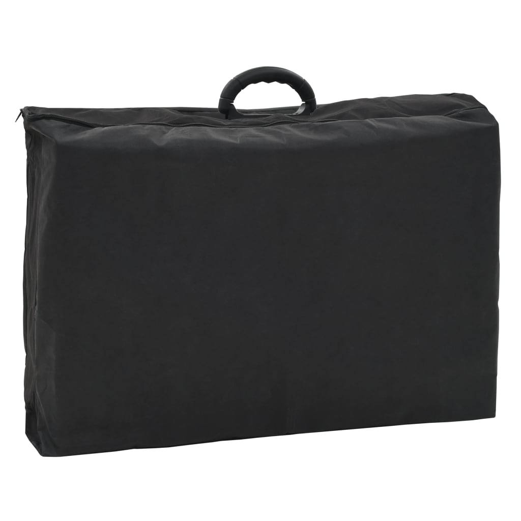 Gesichtsbehandlungsstuhl Tragbar Kunstleder 185x78x76cm Schwarz - Premium Massagestühle - Just €254.38! Shop now at homesales4u