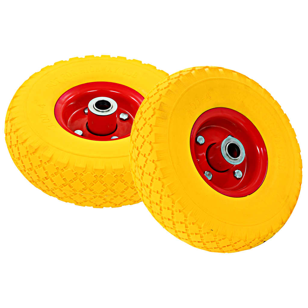 Sackkarrenräder 4 Stk. PU Vollgummireifen 3.00-4 - Premium Hebezüge, Kräne & Rollwagen - Just €79.39! Shop now at homesales4u