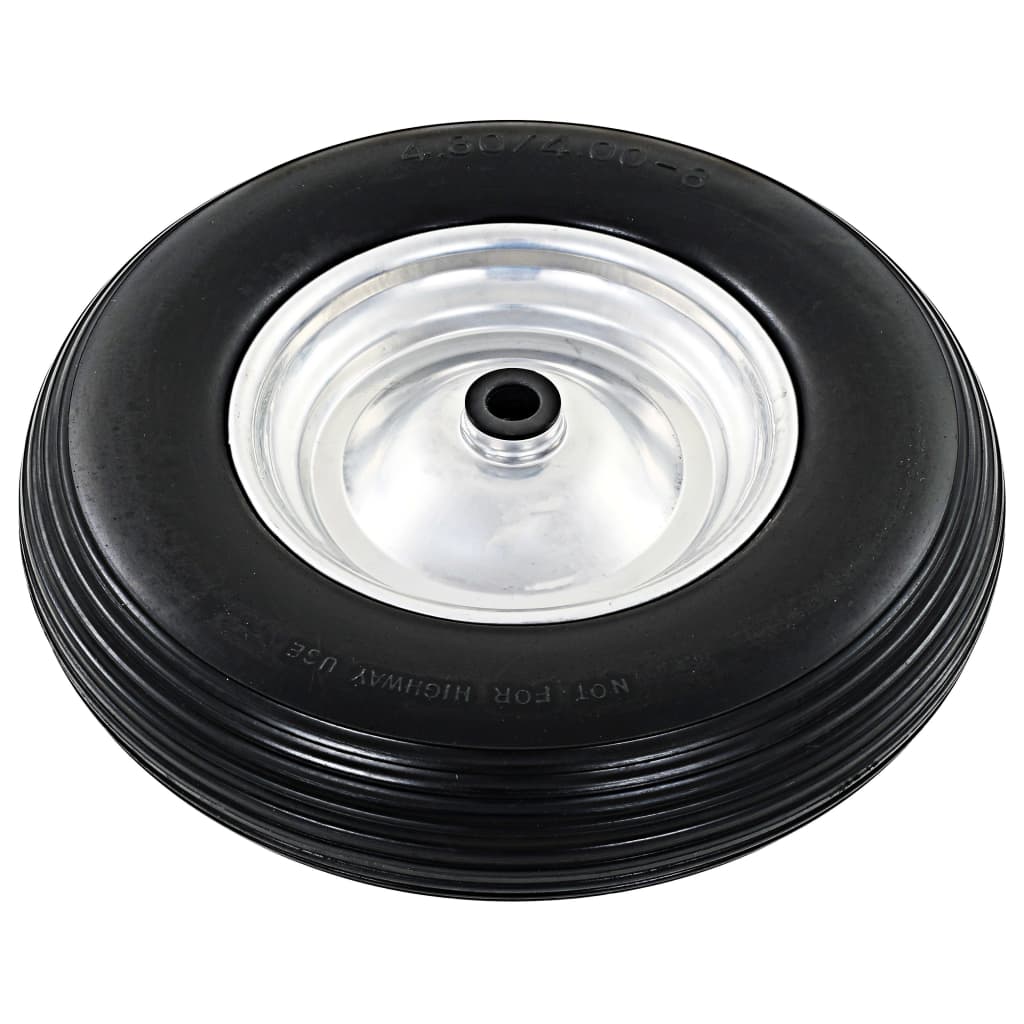 Schubkarrenräder 2 Stk. mit Achsen Massives PU 4,00 - 8 390 mm - Premium Hebezüge, Kräne & Rollwagen - Just €75.85! Shop now at homesales4u