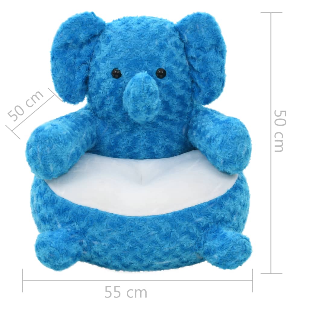 Elefant Kuscheltier Plüsch Blau - Premium Stofftiere - Just €54.04! Shop now at homesales4u