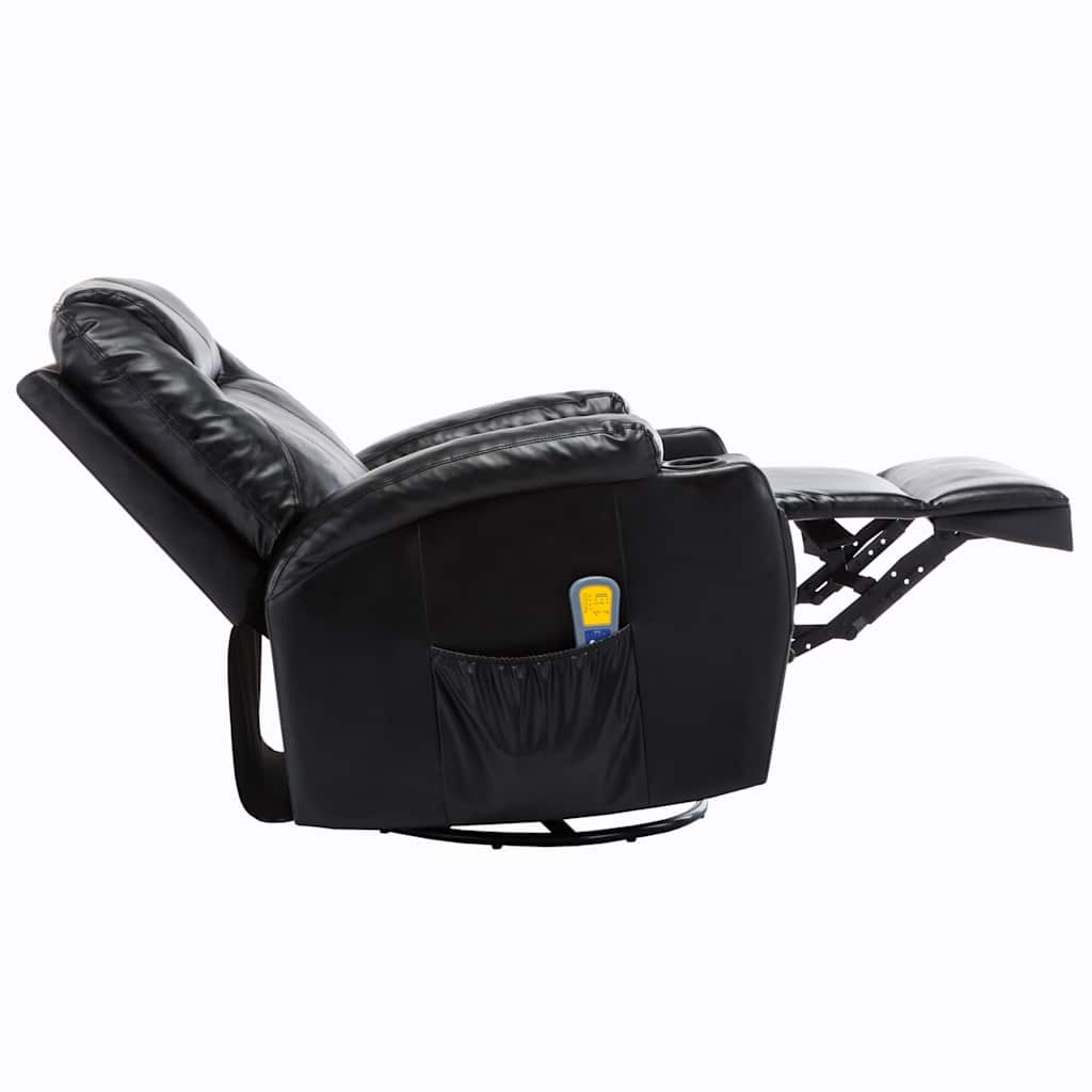 Massage-Schaukelsessel Schwarz Kunstleder - Premium Massagesessel - Just €678.52! Shop now at homesales4u