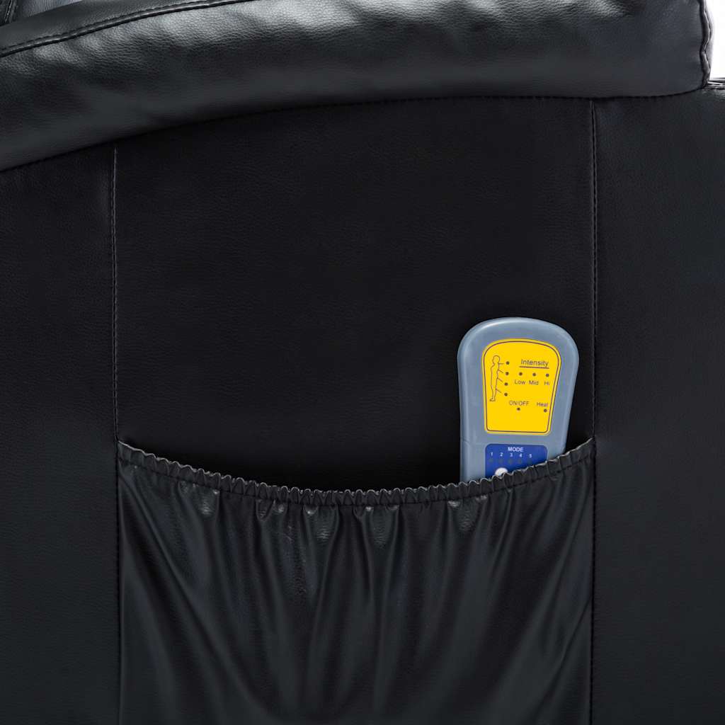 Massage-Schaukelsessel Schwarz Kunstleder - Premium Massagesessel - Just €678.52! Shop now at homesales4u