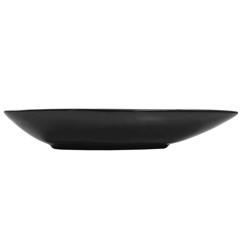 Waschbecken Keramik Dreiecksform Schwarz 645 x 455 x 115 mm - Premium Badezimmer-Waschbecken - Just €106.19! Shop now at homesales4u