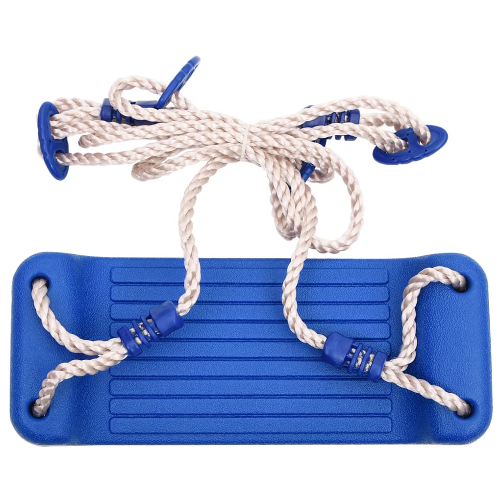 Schaukelsitz mit Seilleiter Blau 37x15 cm PE - Premium Spielturm-Zubehör - Just €70.05! Shop now at homesales4u
