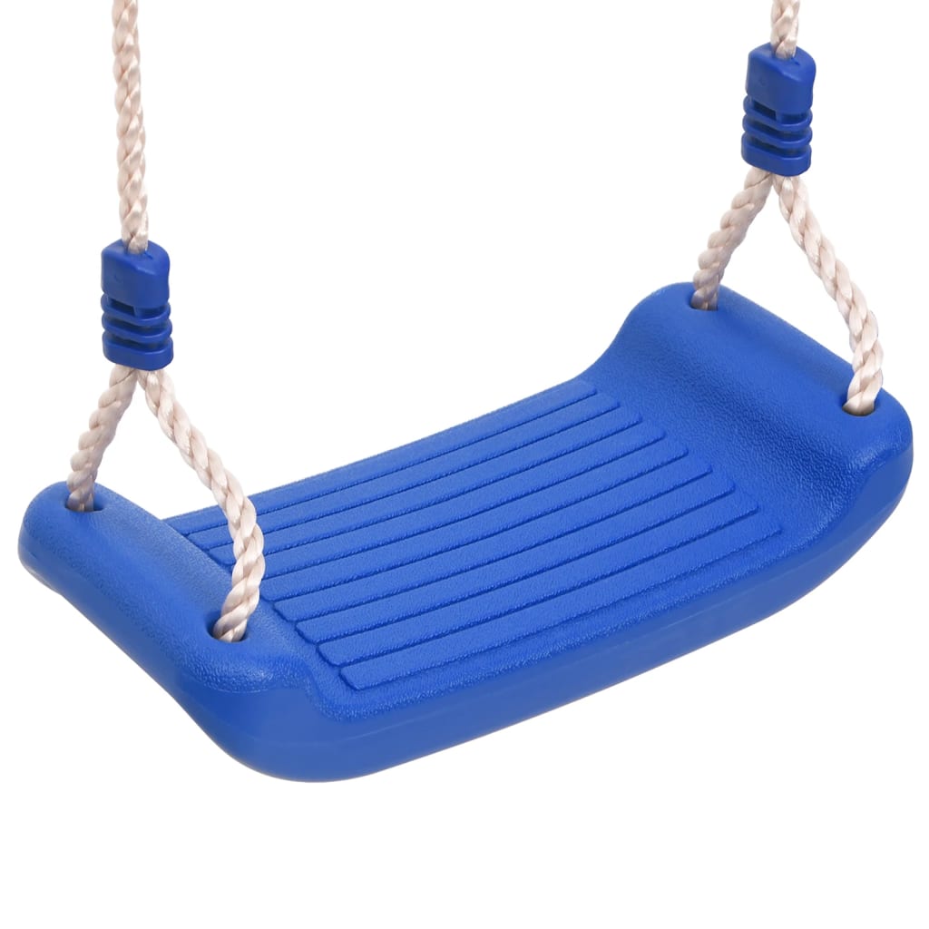 Schaukelsitz mit Seilleiter Blau 37x15 cm PE - Premium Spielturm-Zubehör - Just €70.05! Shop now at homesales4u