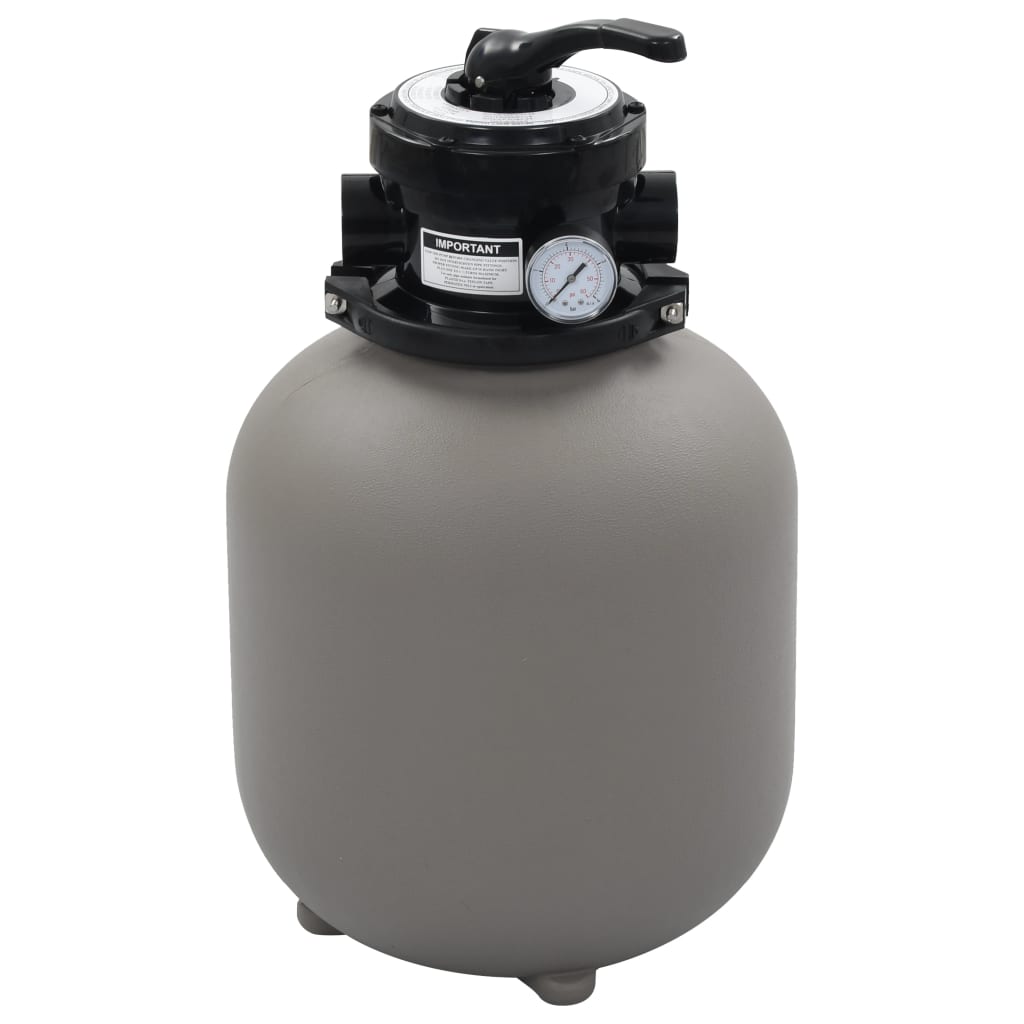 Pool-Sandfilter mit 4-Wege-Ventil Grau 350 mm - Premium Pool- & Whirlpool-Filter - Just €204.32! Shop now at homesales4u
