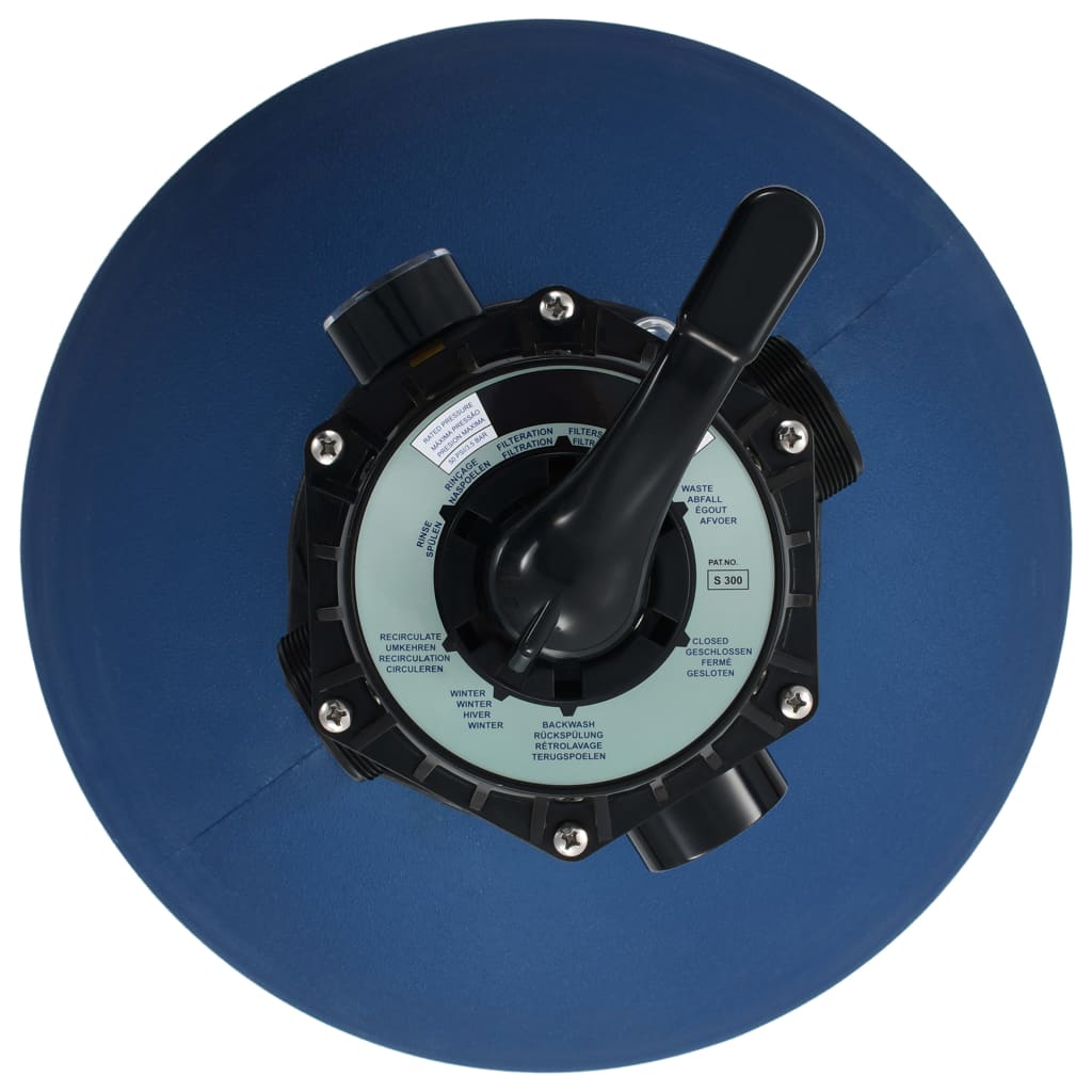 Pool-Sandfilter mit 6-Wege-Ventil Filterkessel Blau 660 mm - Premium Pool- & Whirlpool-Filter - Just €393.72! Shop now at homesales4u