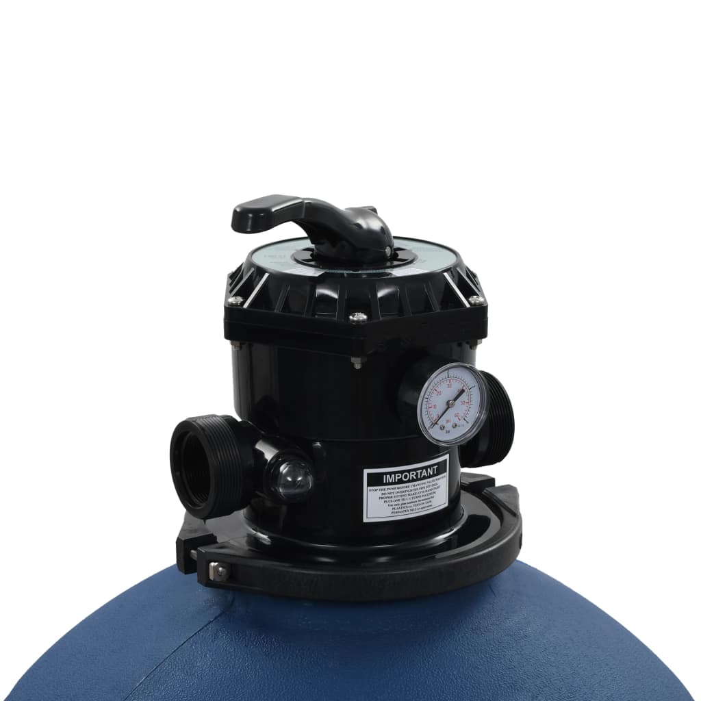 Pool-Sandfilter mit 6-Wege-Ventil Filterkessel Blau 660 mm - Premium Pool- & Whirlpool-Filter - Just €393.72! Shop now at homesales4u