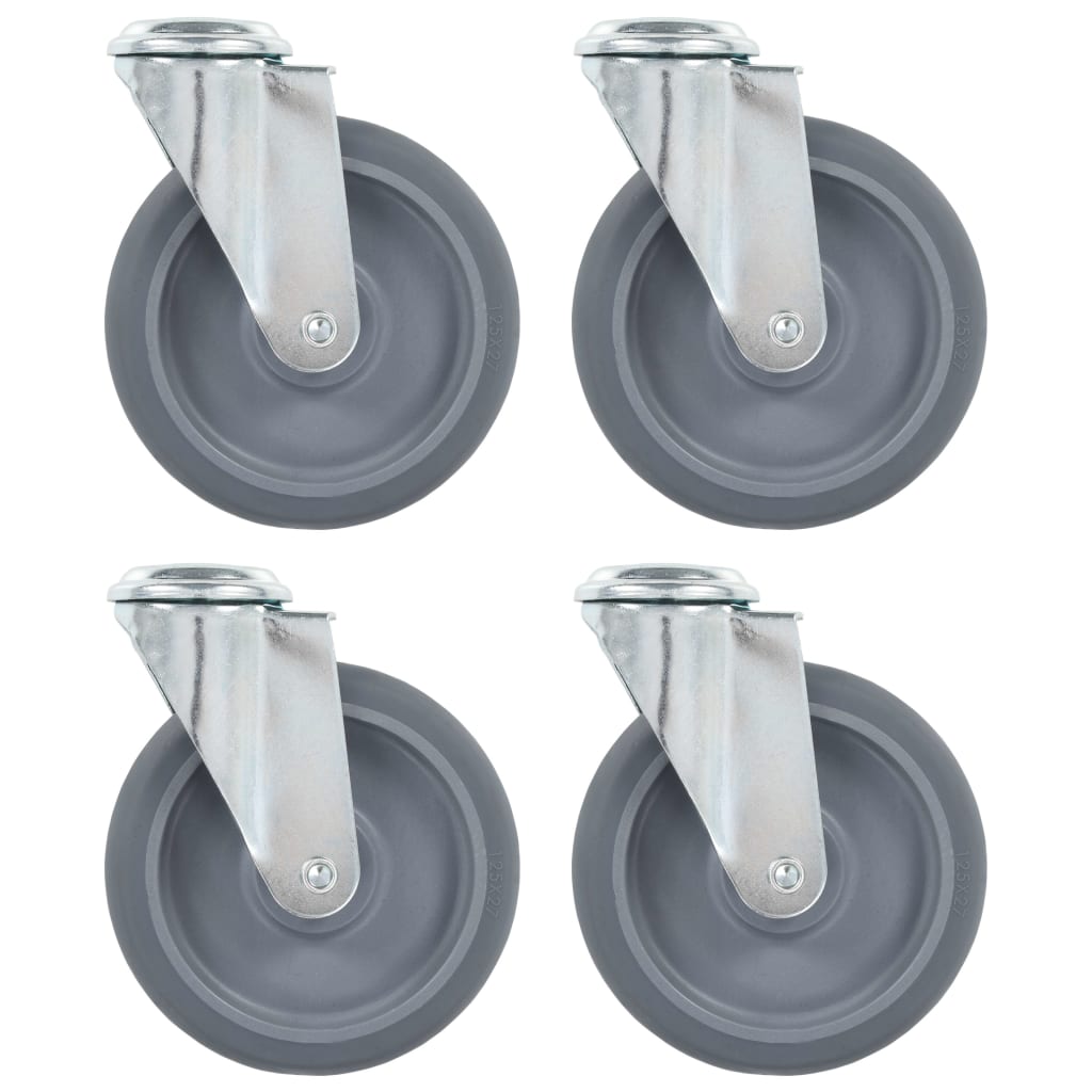 Lenkrollen mit Bolzenloch 4 Stk. 125 mm - Premium Materialbeförderung - Just €44.30! Shop now at homesales4u
