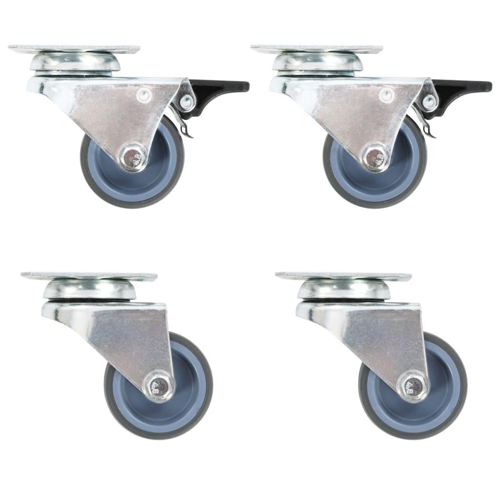 Lenkrollen mit Zwillingsrad 4 Stk. 50 mm - Premium Materialbeförderung - Just €29.90! Shop now at homesales4u