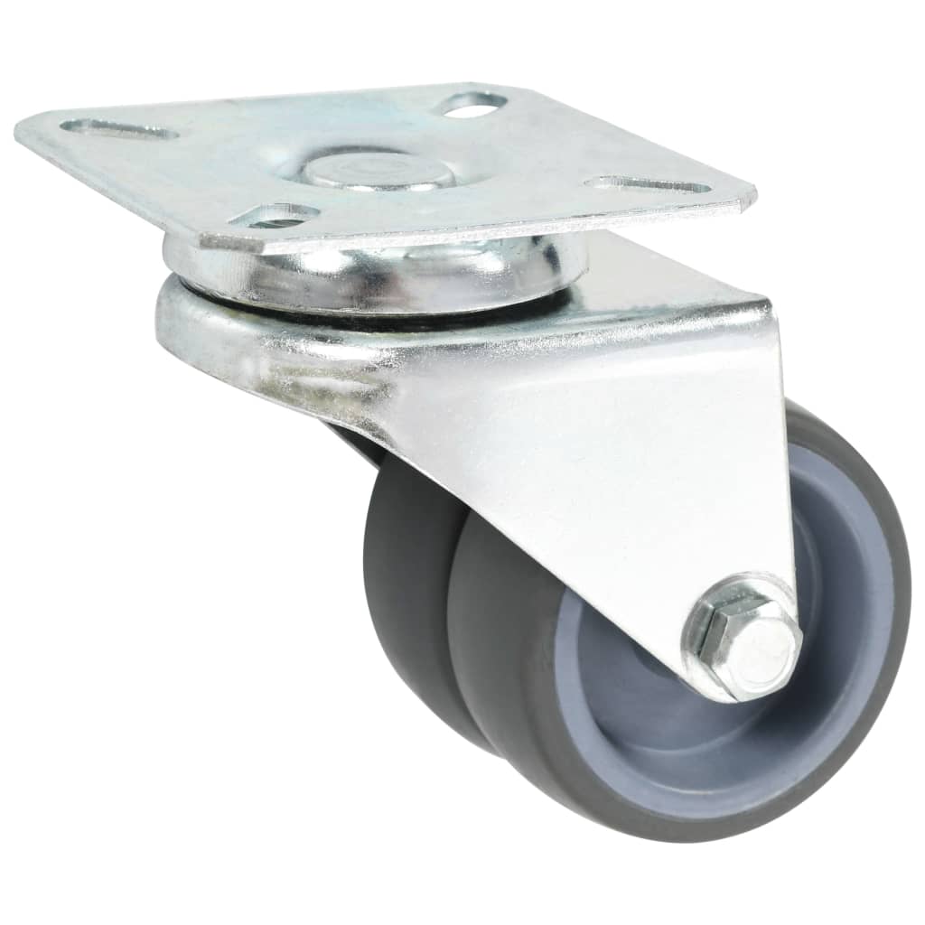 Lenkrollen mit Zwillingsrad 4 Stk. 50 mm - Premium Materialbeförderung - Just €29.90! Shop now at homesales4u
