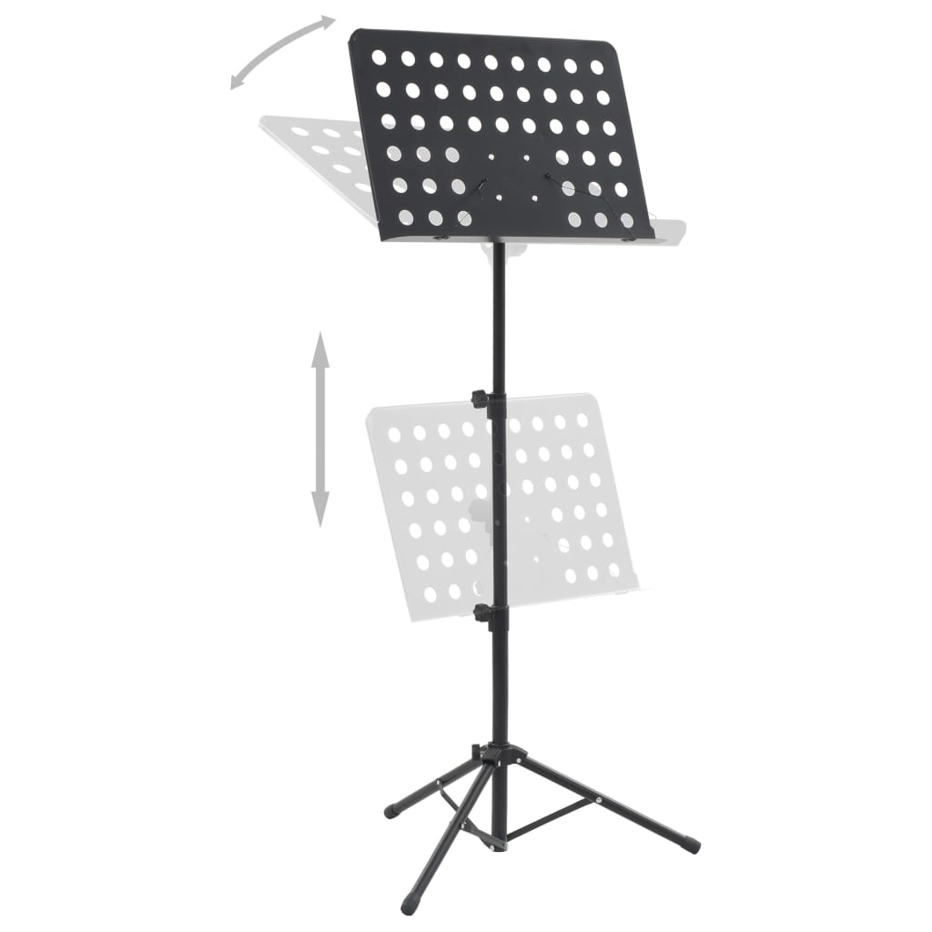 Notenständer Schwarz Stahl - Premium Musikinstrument-Ständer - Just €34.48! Shop now at homesales4u