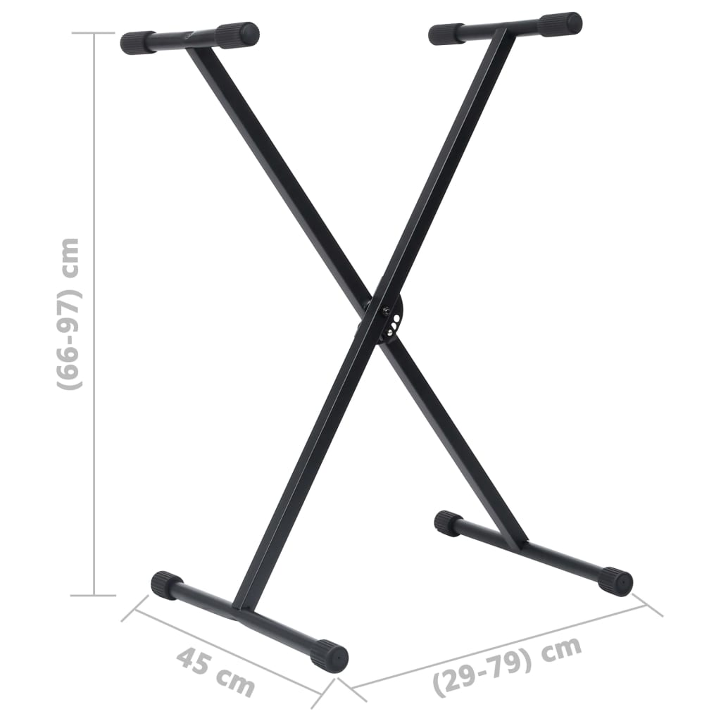 Keyboardständer und Hocker Set Schwarz - Premium Musikerstühle & -hocker - Just €70.09! Shop now at homesales4u