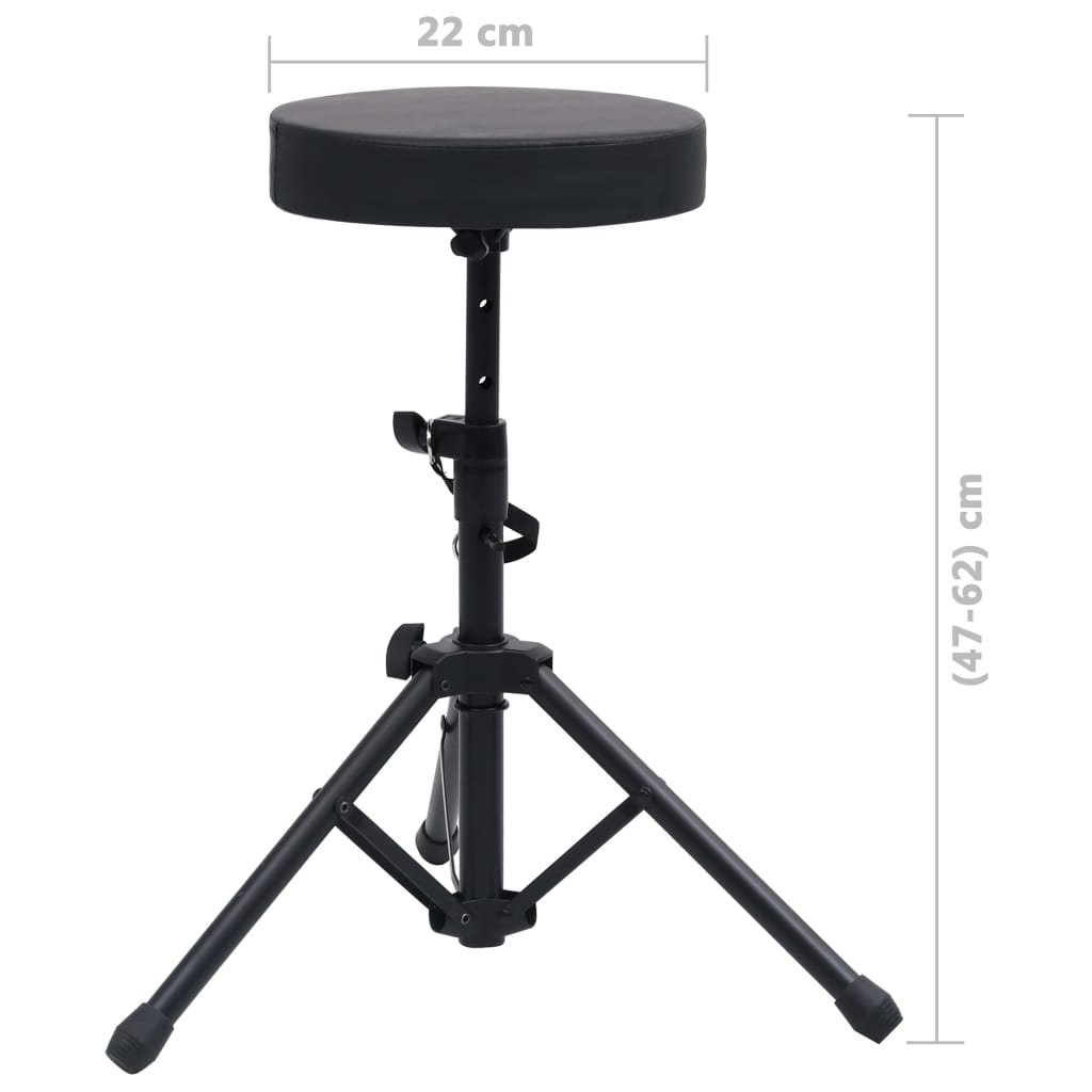 Keyboardständer und Hocker Set Schwarz - Premium Musikerstühle & -hocker - Just €70.09! Shop now at homesales4u