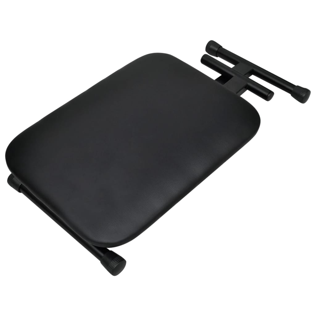 Doppelstrebiger Keyboard-Ständer und Hocker Set Schwarz - Premium Musikerstühle & -hocker - Just €77.53! Shop now at homesales4u