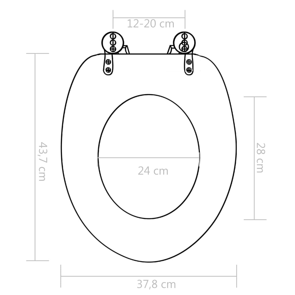 Toilettensitz mit Deckel MDF Muschel-Design - Premium Toilettensitze - Just €56.03! Shop now at homesales4u