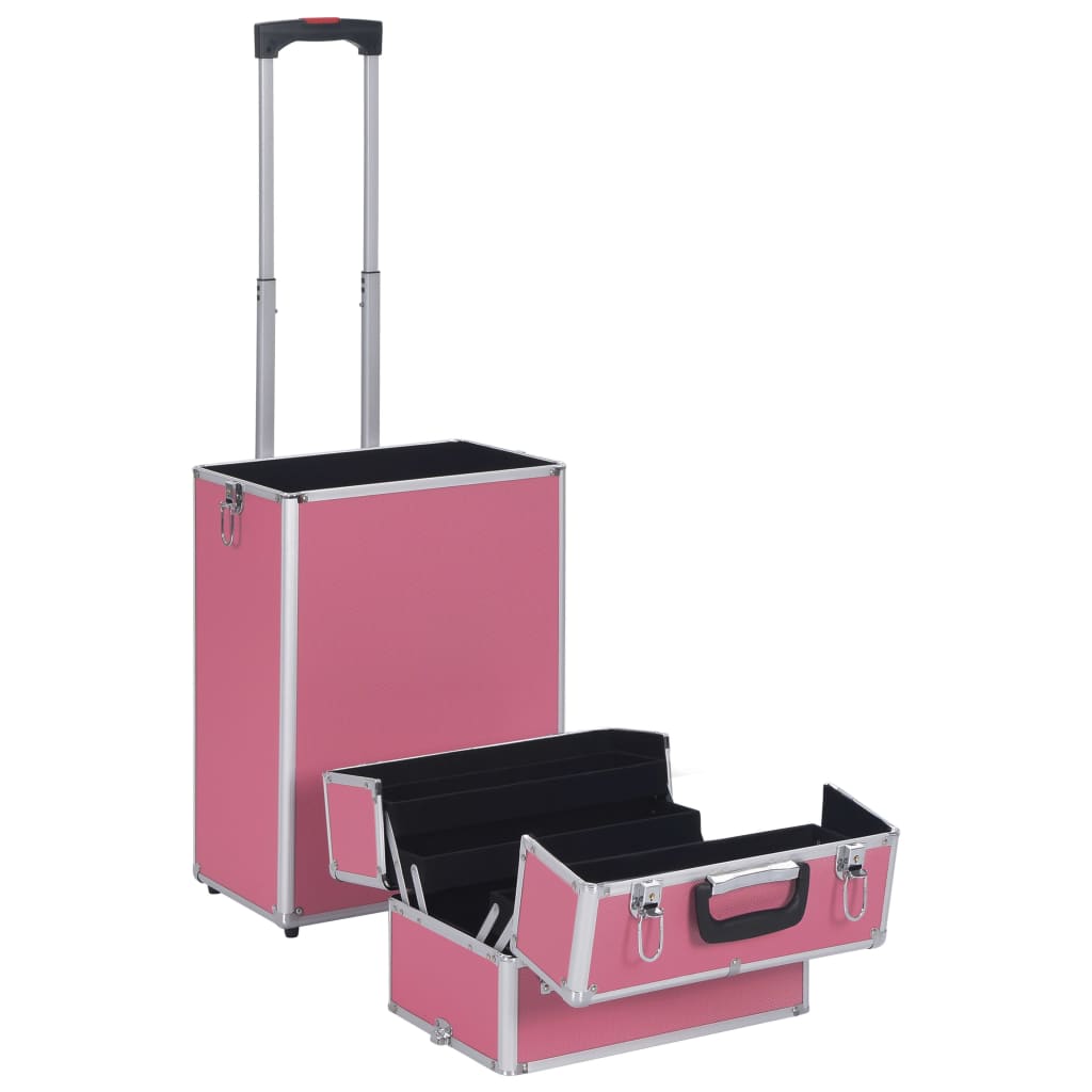 Kosmetikkoffer Aluminium Rosa - Premium Kulturtaschen - Just €124.29! Shop now at homesales4u