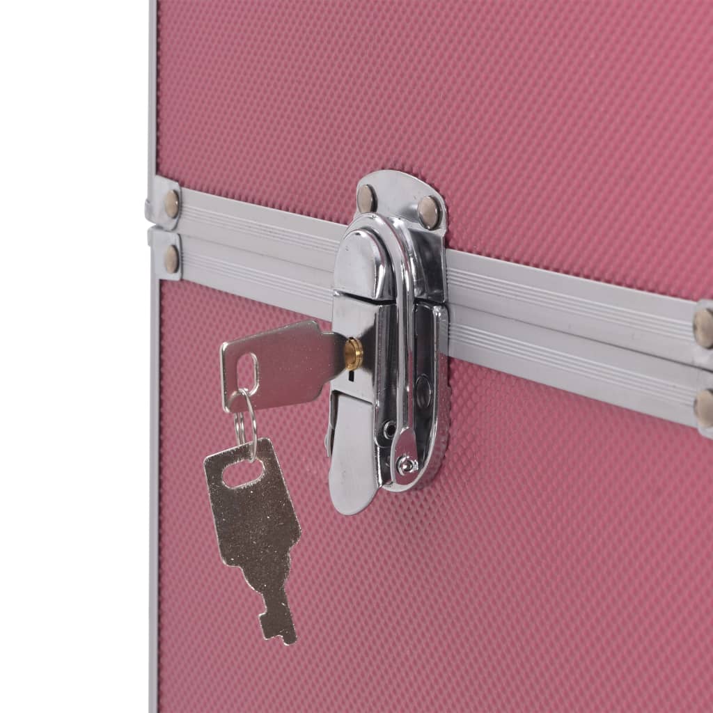 Kosmetikkoffer Aluminium Rosa - Premium Kulturtaschen - Just €124.29! Shop now at homesales4u