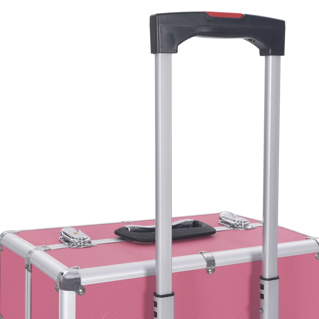 Kosmetikkoffer Aluminium Rosa - Premium Kulturtaschen - Just €124.29! Shop now at homesales4u