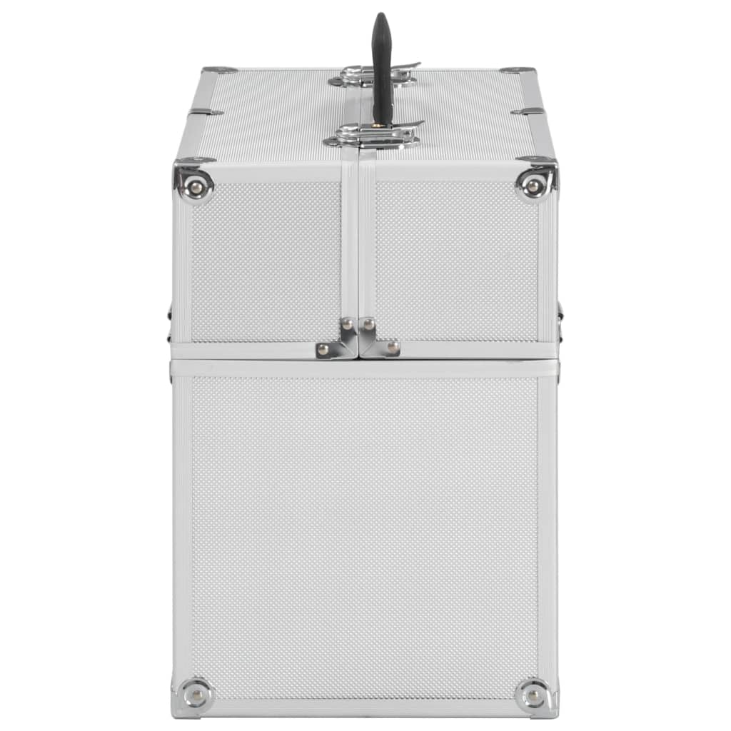 Kosmetikkoffer 38x23x34 cm Silbern Aluminium - Premium Kulturtaschen - Just €64.28! Shop now at homesales4u