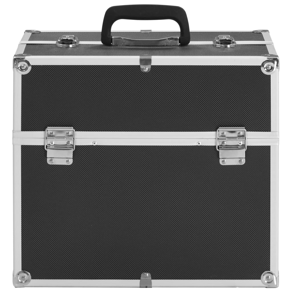 Kosmetikkoffer 38x23x34 cm Schwarz Aluminium - Premium Kulturtaschen - Just €57.91! Shop now at homesales4u