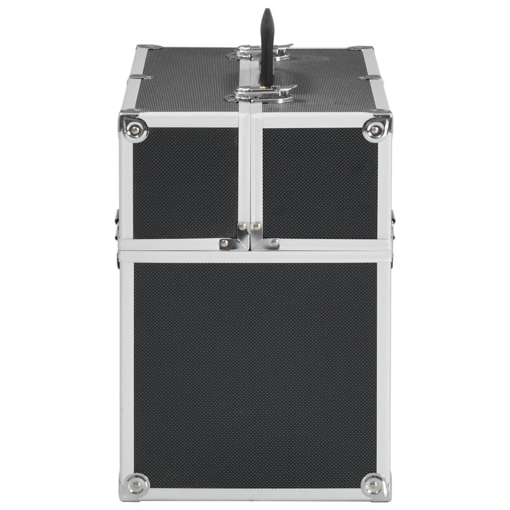 Kosmetikkoffer 38x23x34 cm Schwarz Aluminium - Premium Kulturtaschen - Just €57.91! Shop now at homesales4u