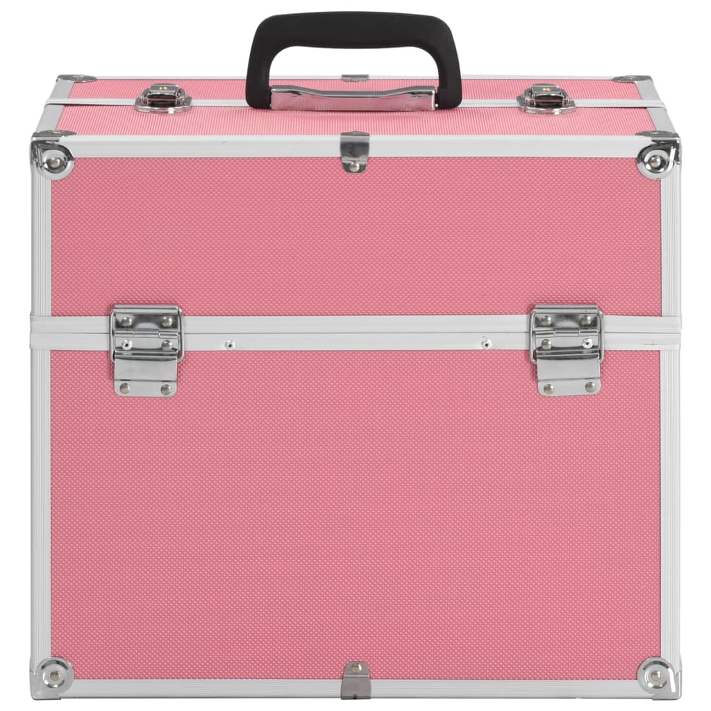 Kosmetikkoffer 38x23x34 cm Rosa Aluminium - Premium Kulturtaschen - Just €65.61! Shop now at homesales4u