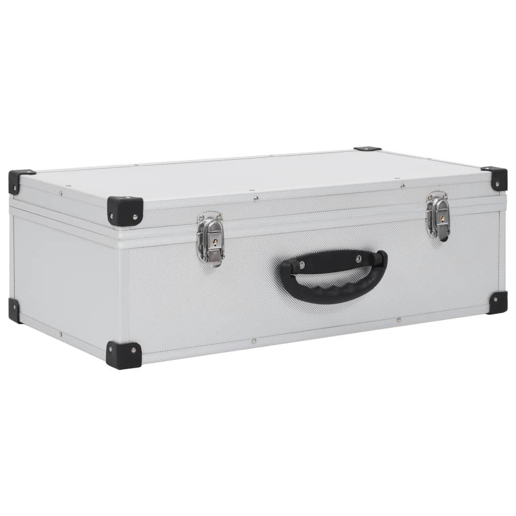 CD-Koffer für 80 CDs Aluminium ABS Silbern - Premium CD-/DVD-Ordnungssysteme - Just €68.36! Shop now at homesales4u