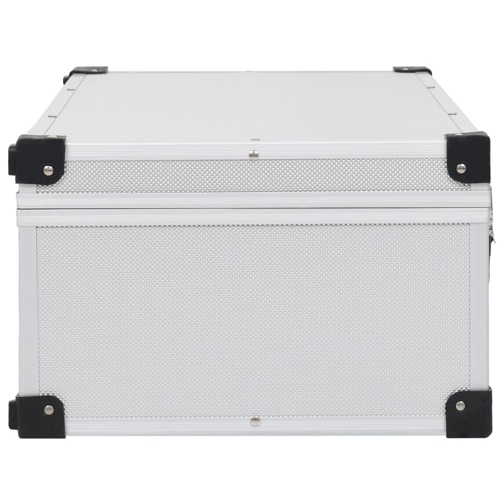 CD-Koffer für 80 CDs Aluminium ABS Silbern - Premium CD-/DVD-Ordnungssysteme - Just €68.36! Shop now at homesales4u