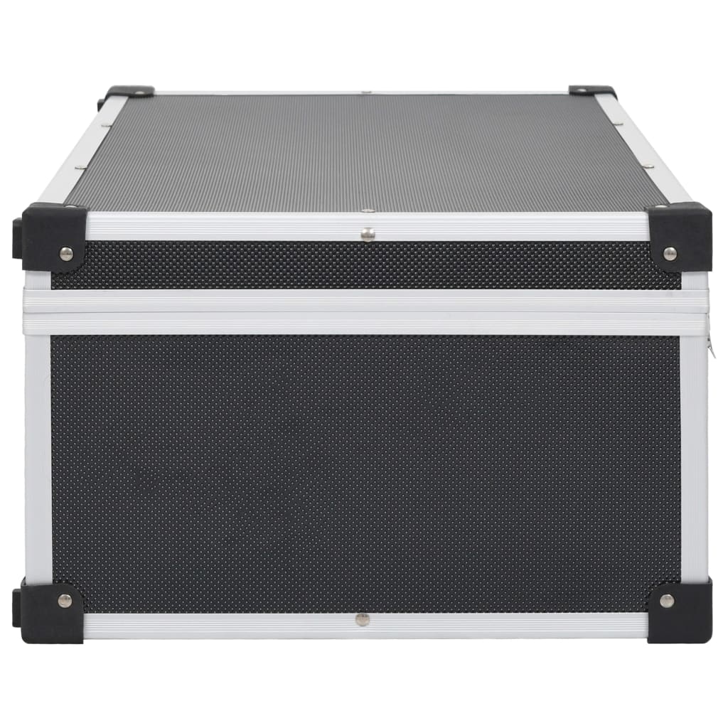 CD-Koffer für 80 CDs Aluminium ABS Schwarz - Premium CD-/DVD-Ordnungssysteme - Just €68.92! Shop now at homesales4u