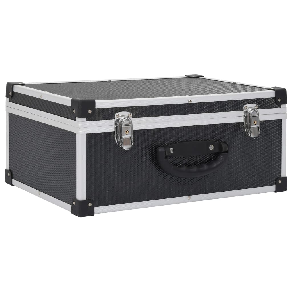 CD-Koffer für 60 CDs Aluminium ABS Schwarz - Premium CD-/DVD-Ordnungssysteme - Just €55.55! Shop now at homesales4u