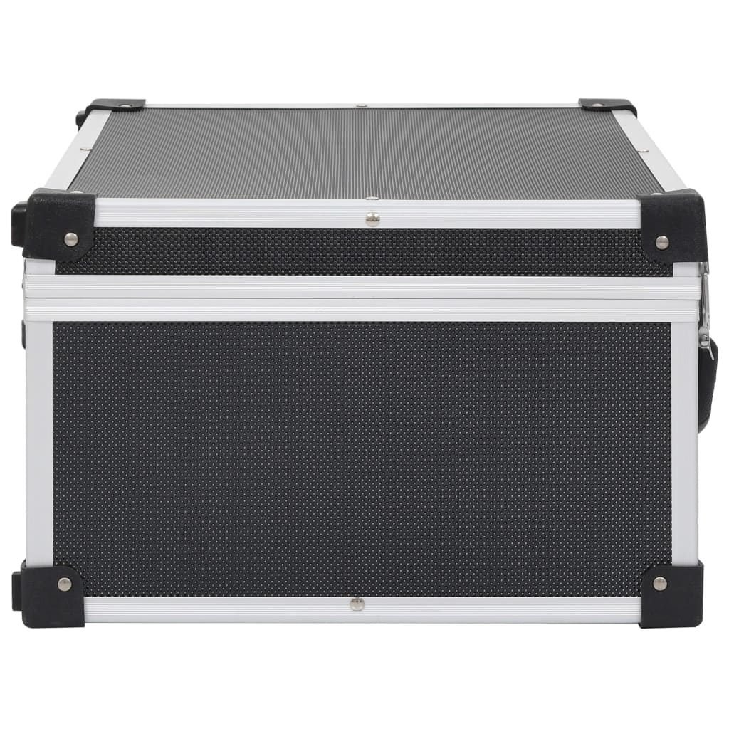 CD-Koffer für 60 CDs Aluminium ABS Schwarz - Premium CD-/DVD-Ordnungssysteme - Just €55.55! Shop now at homesales4u