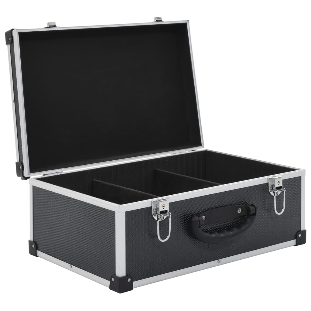 CD-Koffer für 60 CDs Aluminium ABS Schwarz - Premium CD-/DVD-Ordnungssysteme - Just €55.55! Shop now at homesales4u