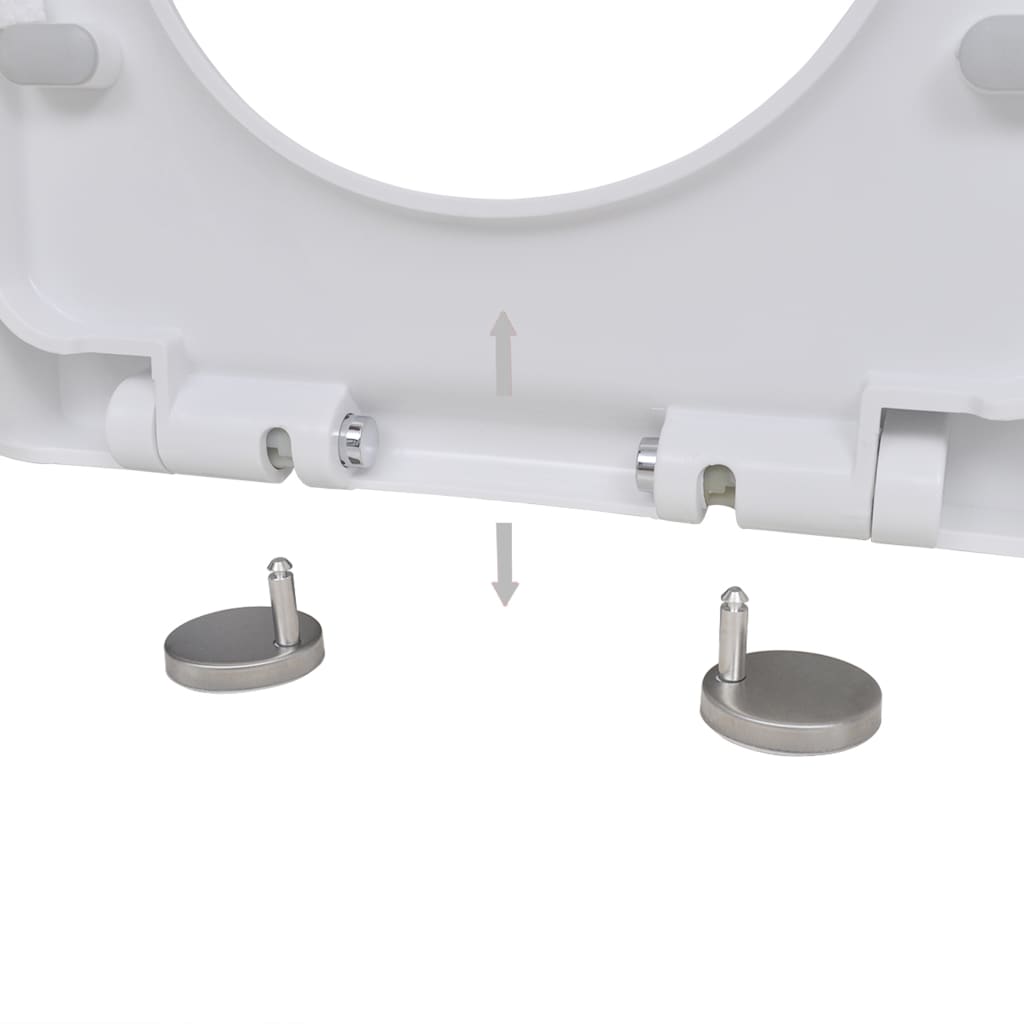 Toilettensitze mit Absenkautomatik 2 Stk. Kunststoff Weiß - Premium Toilettensitze - Just €81.51! Shop now at homesales4u